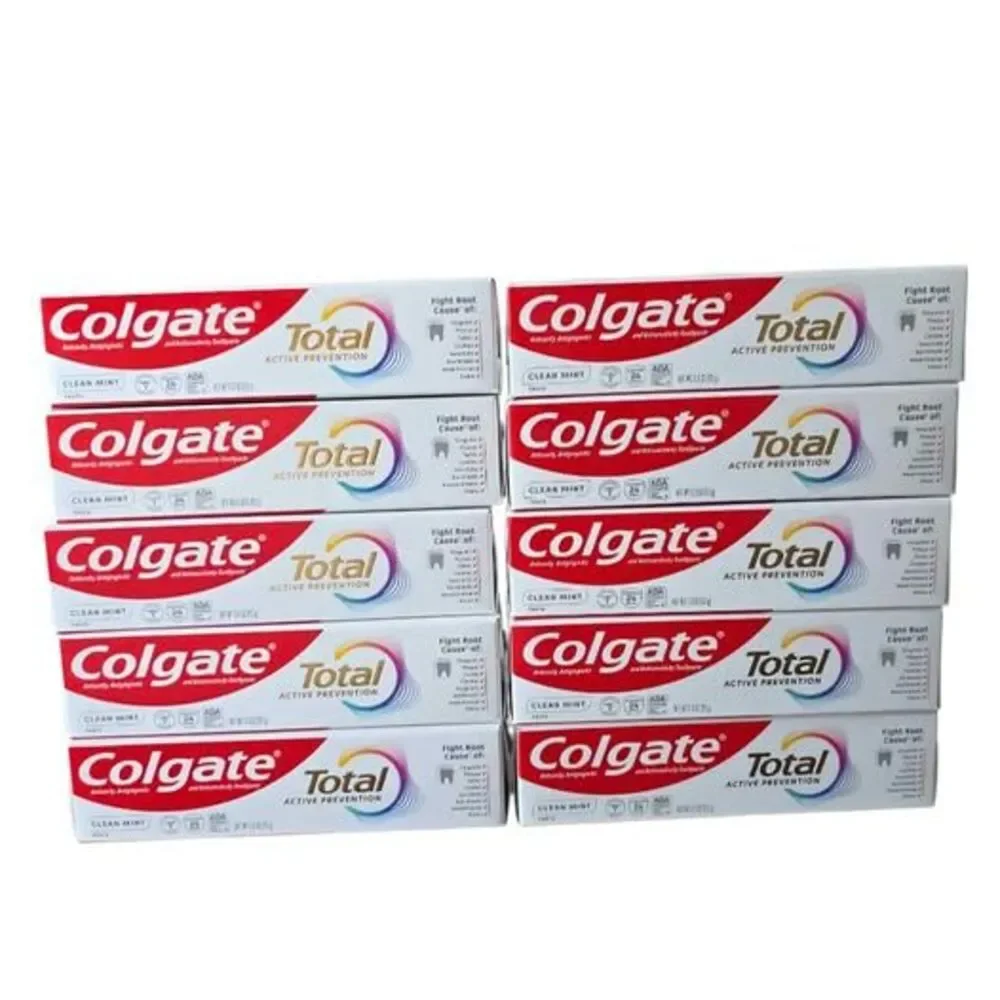 Lot of 10 Colgate Total Active Prevention Toothpaste